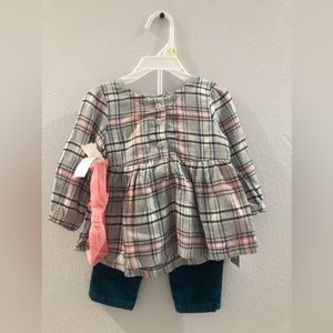 Carters baby girl 3mos 3 piece Set